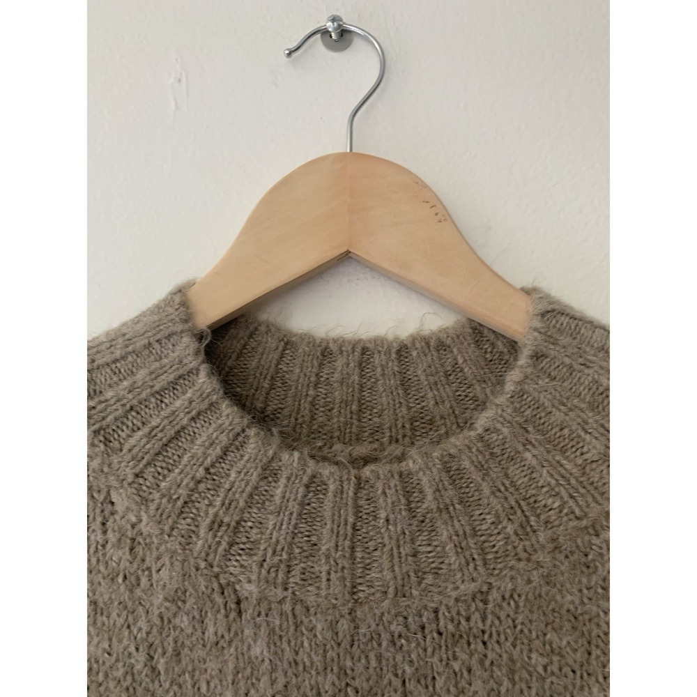Pistola Carlen Sweater Taupe Mock Neck XL  Oversized Cozy Soft Neutral Pullover - Picture 5 of 10